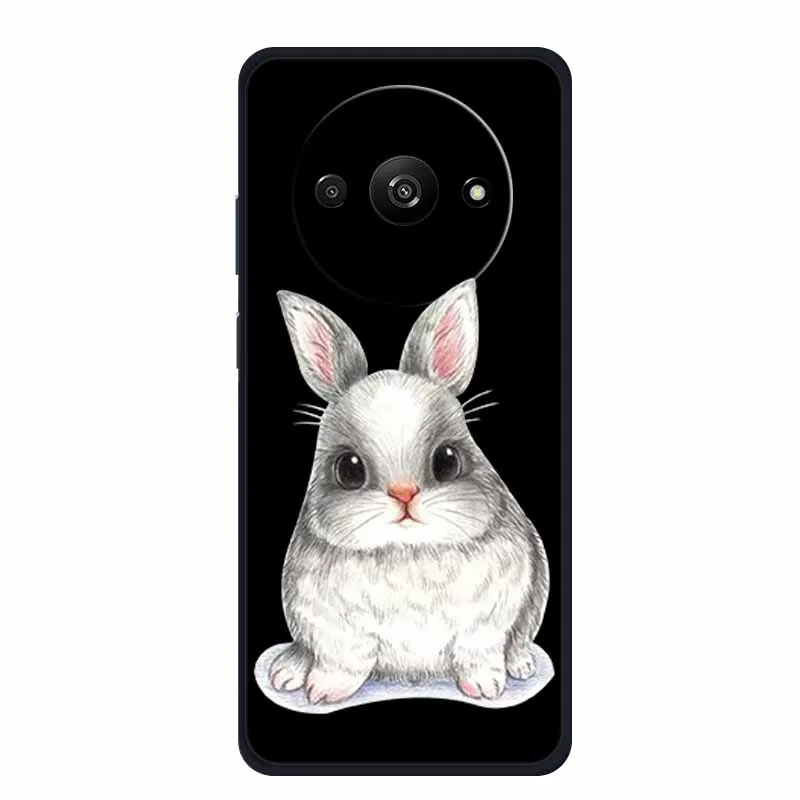 6.71" For Xiaomi Poco C61 Case Anti-knock Silicone Black Soft Back Cover Case For Poco C61 Phone Case C 61 PocoC61 Cute Cartoon image 6
