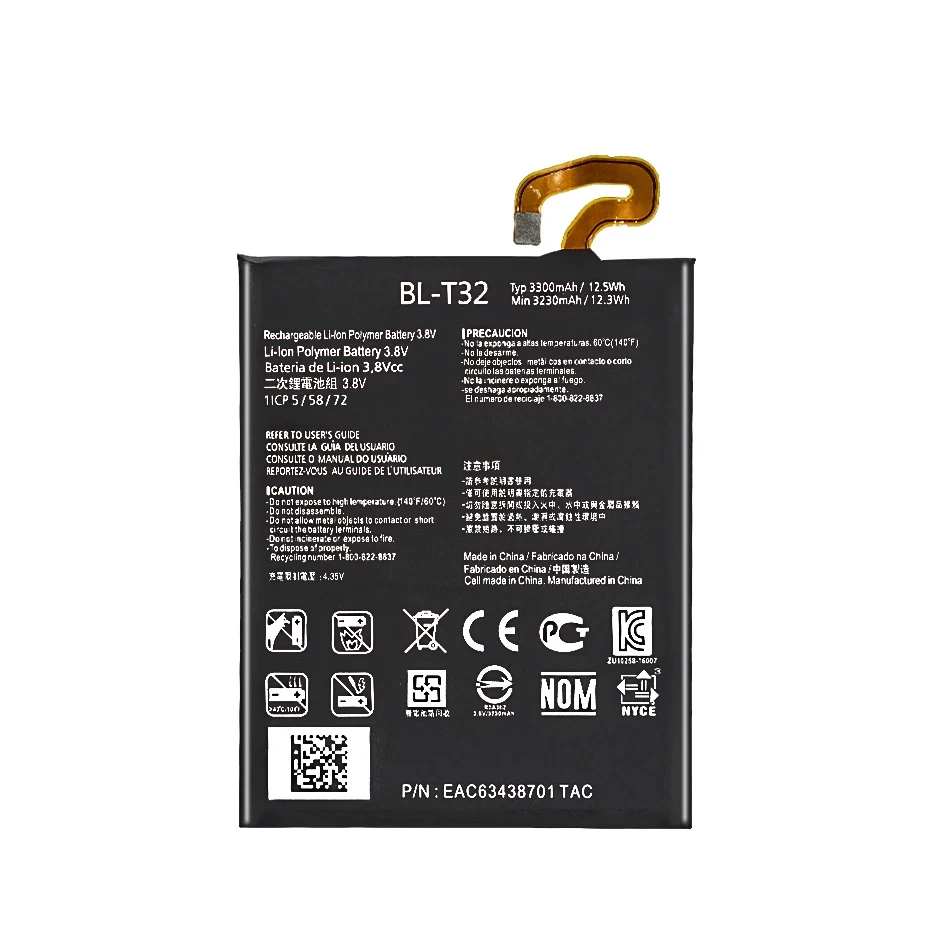 BL-44E1F BL-45B1F BL-T32 BL-T33 BL-T34 BL-T37 BL-T42 Mobile Phone Battery For LG G6 Q6 V10 V20 V30 V40 V50 ThinQ H990 H968 H872