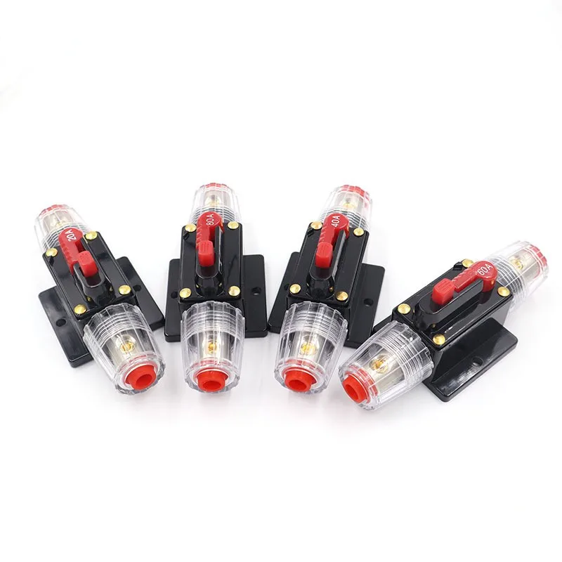 150/100/50/30/20/40/60/80A 12V Car Truck Audio modification Stereo Amplifier Circuit Breaker Automatic Reset Fuse Holder Switch