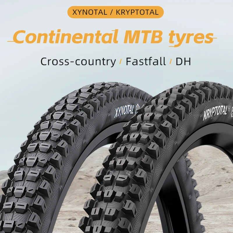 Continental MTB Tire Xynota 27.5/29x2.4 3/180 TPI Anti-Puncture Protection Mountain Folding Tyres Black Chili Compound Tubeless