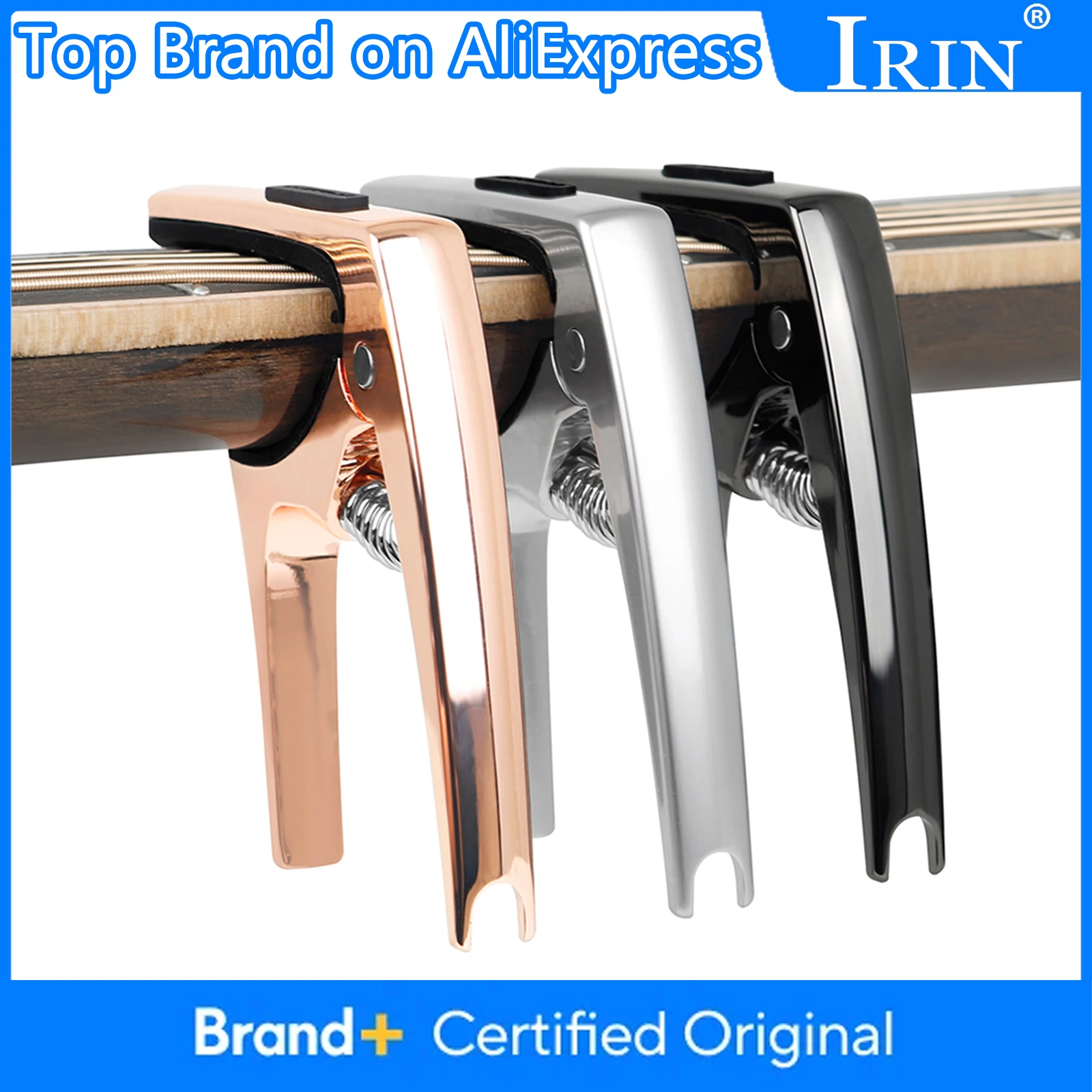 

IRIN Univarsal Guitar Capo for Acoustic Classical Electric Guitar Aluminum Alloy Guitar Tuning Clamp Guitar Parts & Accessories