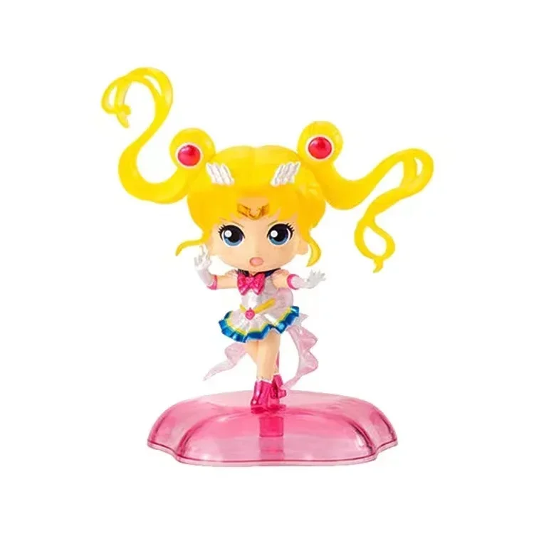 Japanese Genuine Gacha Scale Model Sailor Moon Theatrical Version Tsukino Usagi Chibiusa Action Figure Toys