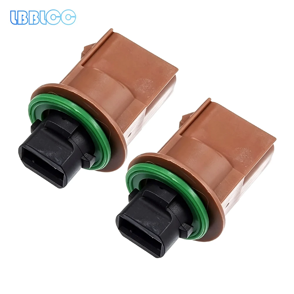 2Pcs Car Front Turn Signal Tail Parking Stop Light Blinker Socket Connector 9E53-13411-AA 9E5313411AB For 2015-2017 Ford Mustang