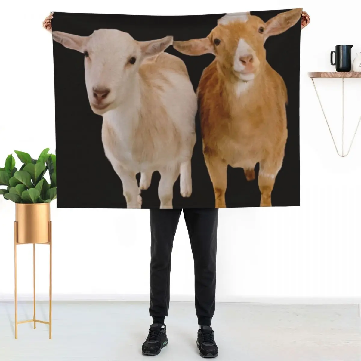 Goats! Throw Blanket Bed Polar Sleeping Bag Luxury Thicken Furrys funny gift Blankets