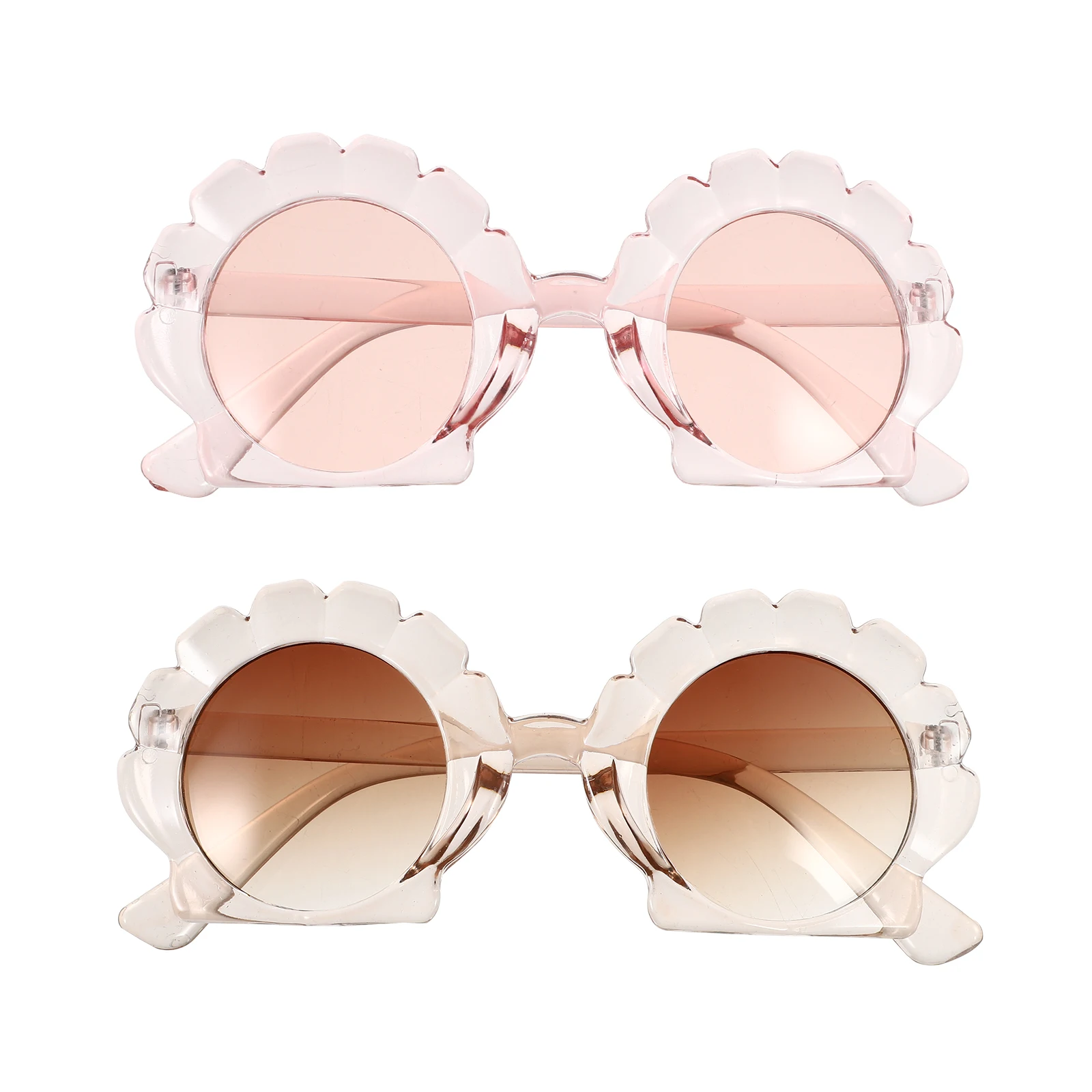 

2 Pairs Baby Sunglasses for Teens Child Oversized Flexible PC Kids Girls Toddler
