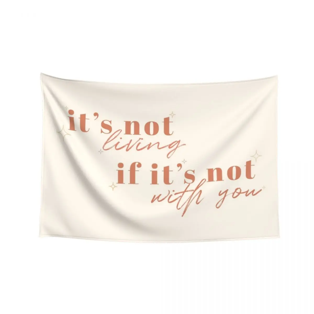 

It's Not Living (If It's Not With You) Tapestry Decoration Home Decorative Wall Murals Mushroom Tapestry
