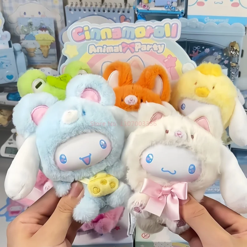 

Toptoy New Cinnamoroll Animal Party Vinyl Plush Blind Box Mini Figure Decor Kawaii Collectible Toy Kids Gifts For Ladies Fans