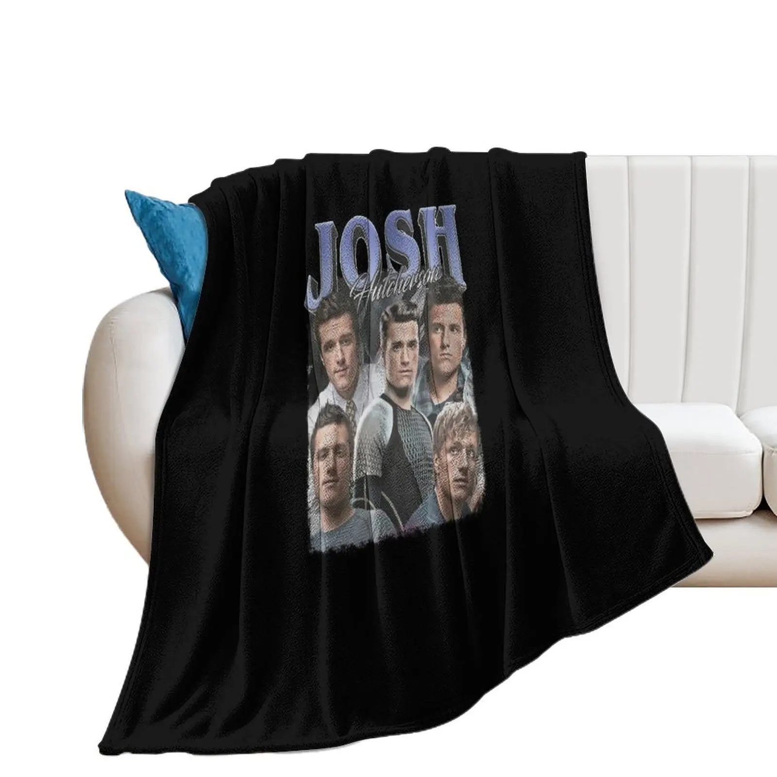 

Josh Hutcherson retro Throw Blanket Sofa Plush Decorative Sofa Hairy Blankets