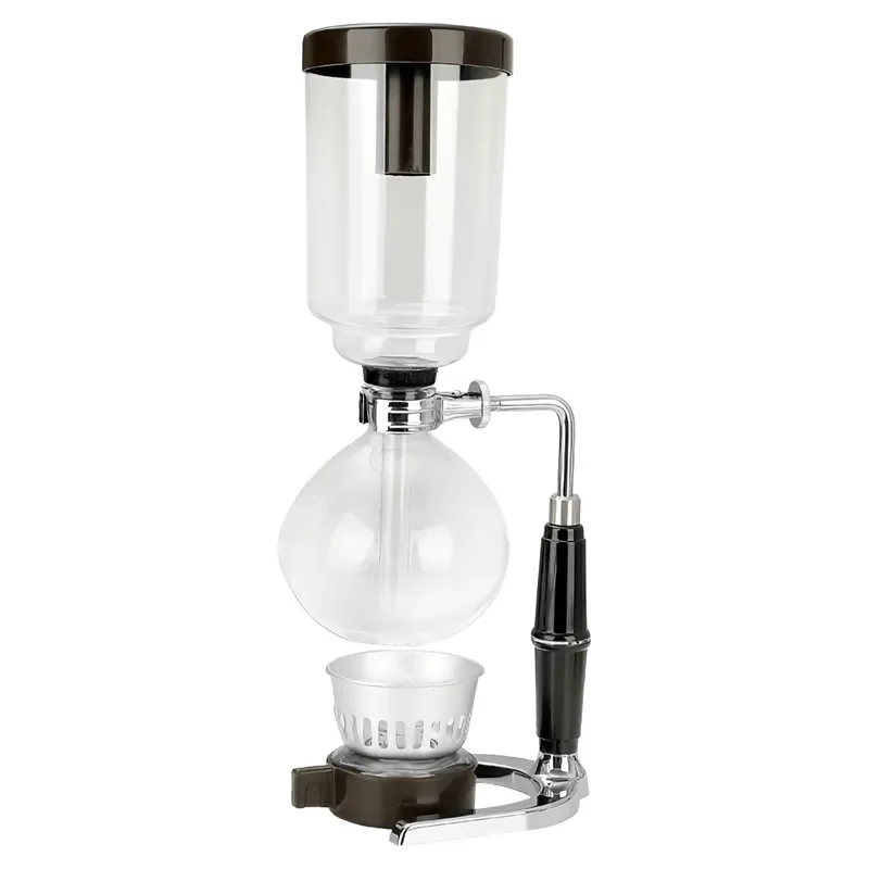 Wholesale 3 Cup Japanese Siphon Coffee Maker with Burner Glass Vacuum Pot Manual Brewing Equipment for Home Barista Use