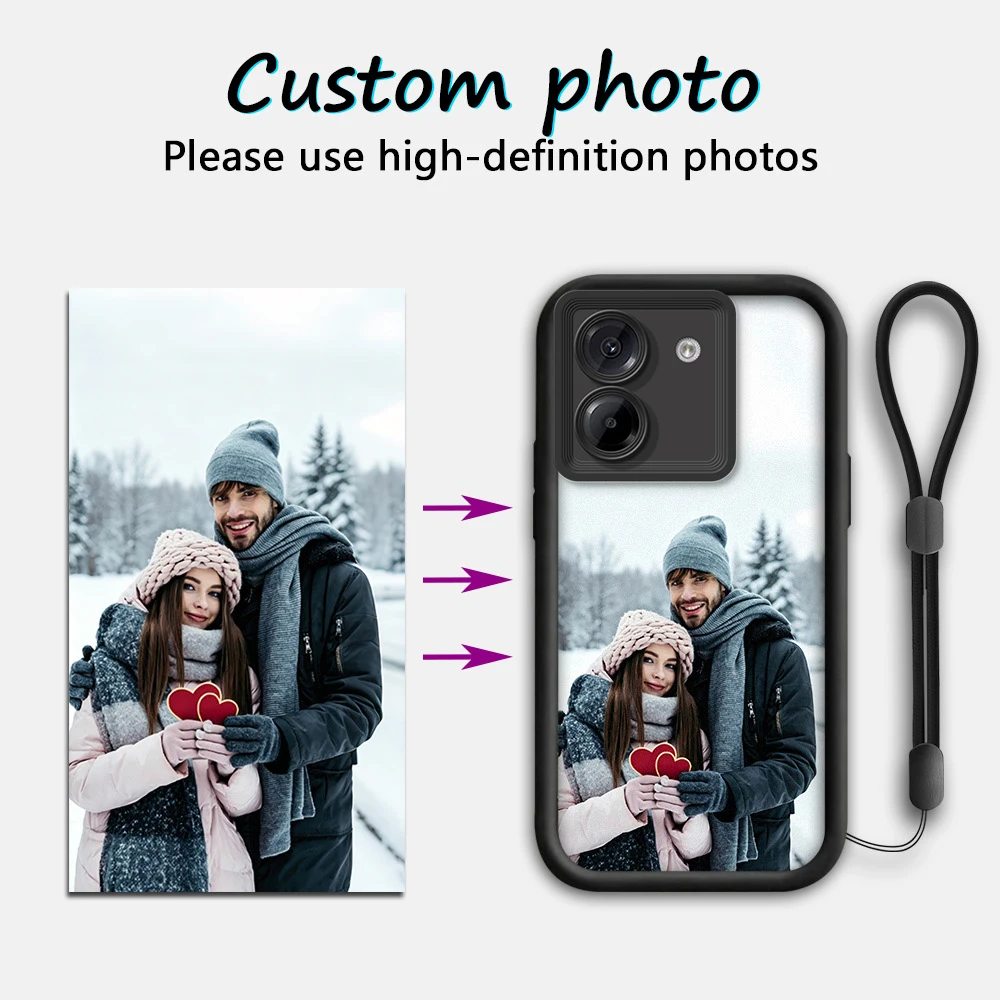 Coque de téléphone anti-chute avec cordon personnalisable pour Xiaomi Poco M8pro/M8/M7Pro/M7plus/M7/M6pro/M6/m5s/M5/M4PRO/M4/M3PRO