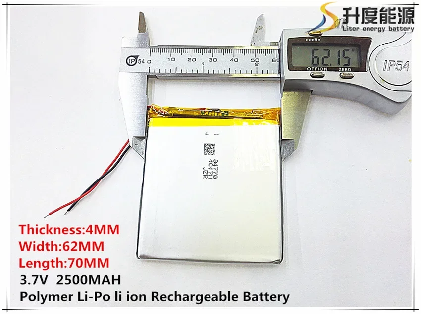 1pcs [SD] 3.7V,2500mAH,[406270] Polymer lithium ion / Li-ion battery for TOY,POWER BANK,GPS,mp3,mp4,cell phone,speaker