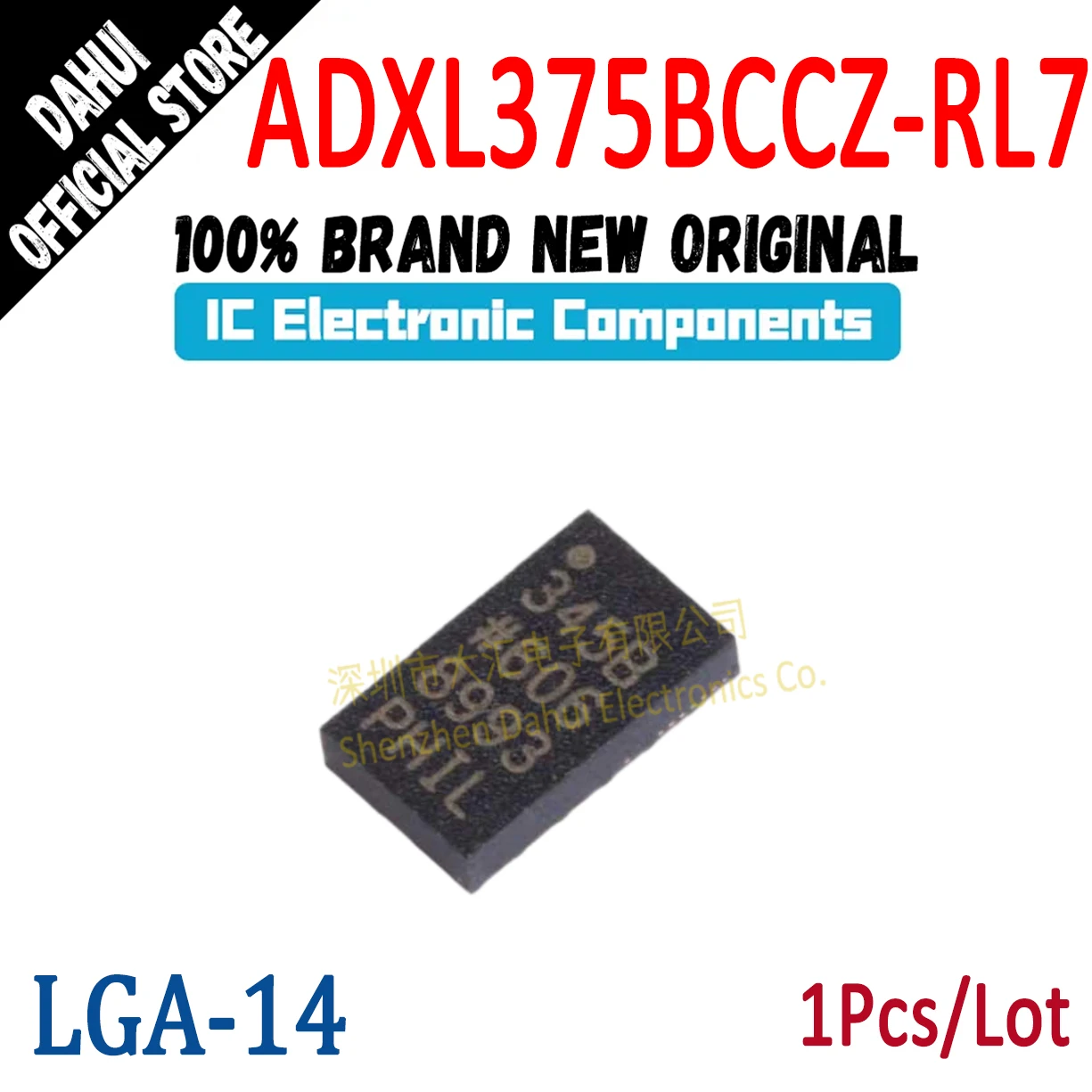 

Quality Brand New ADXL375BCCZ-RL7 ADXL375BCCZ ADXL375 ADXL LGA-14 silk screen 375B digital accelerometer chip