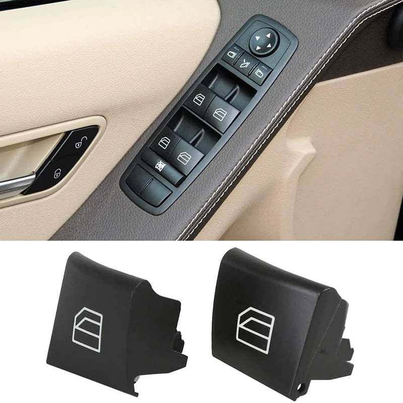 Car Window Switch Button Covers for Mercedes-Benz ML GL R Class W164 X164 W251 Power Window Master Switch Repair Button