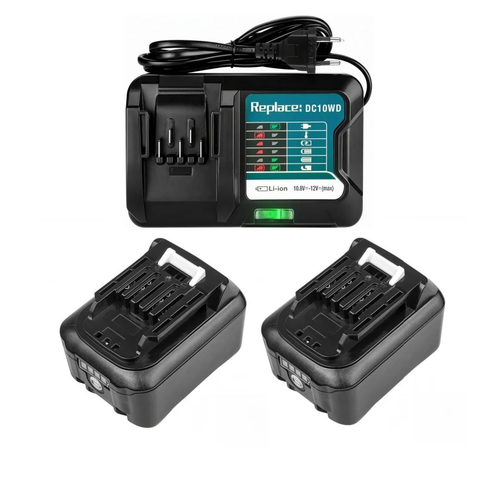 10.8V 12V 6A Rechargeable Replace Li-Ion Battery for Makita CXT 6.0Ah Slide Style BL1040 BL1040B BL1015 BL1020B BL1020 BL1016