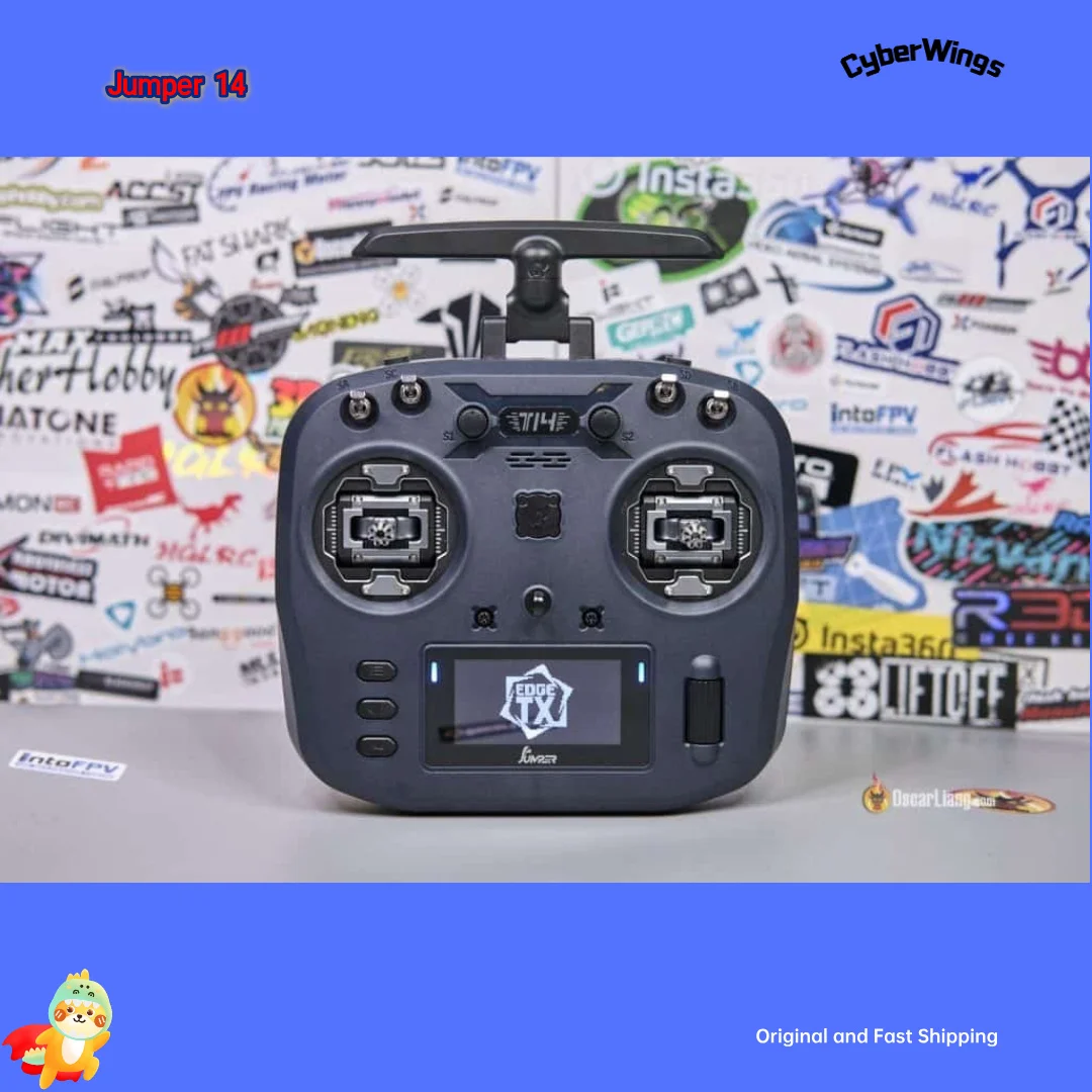 Jumper T14 Macaron Color 2.4GHz ELRS Hall Sensor Gimbals Pantalla OLED de 2,42" Controlador de radio EdgeTX