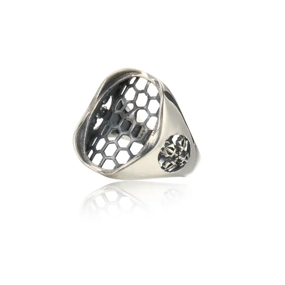 

Ring Blank for 15x20mm Oval Cabochons Ring Setting Thai Sterling Silver Adjustable Band Ring Base