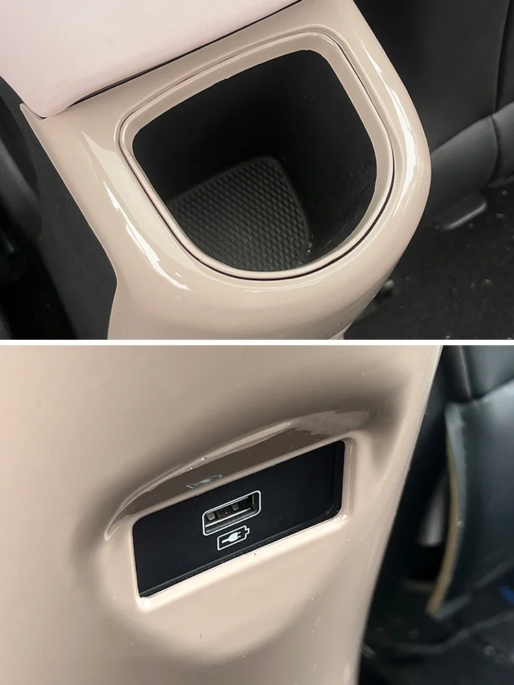 For BYD Dolphin Atto 2 Car Anti-kick Panel ABS Rear Center Armrest Box Protection Anti-scratch Interior Modification Accessories
