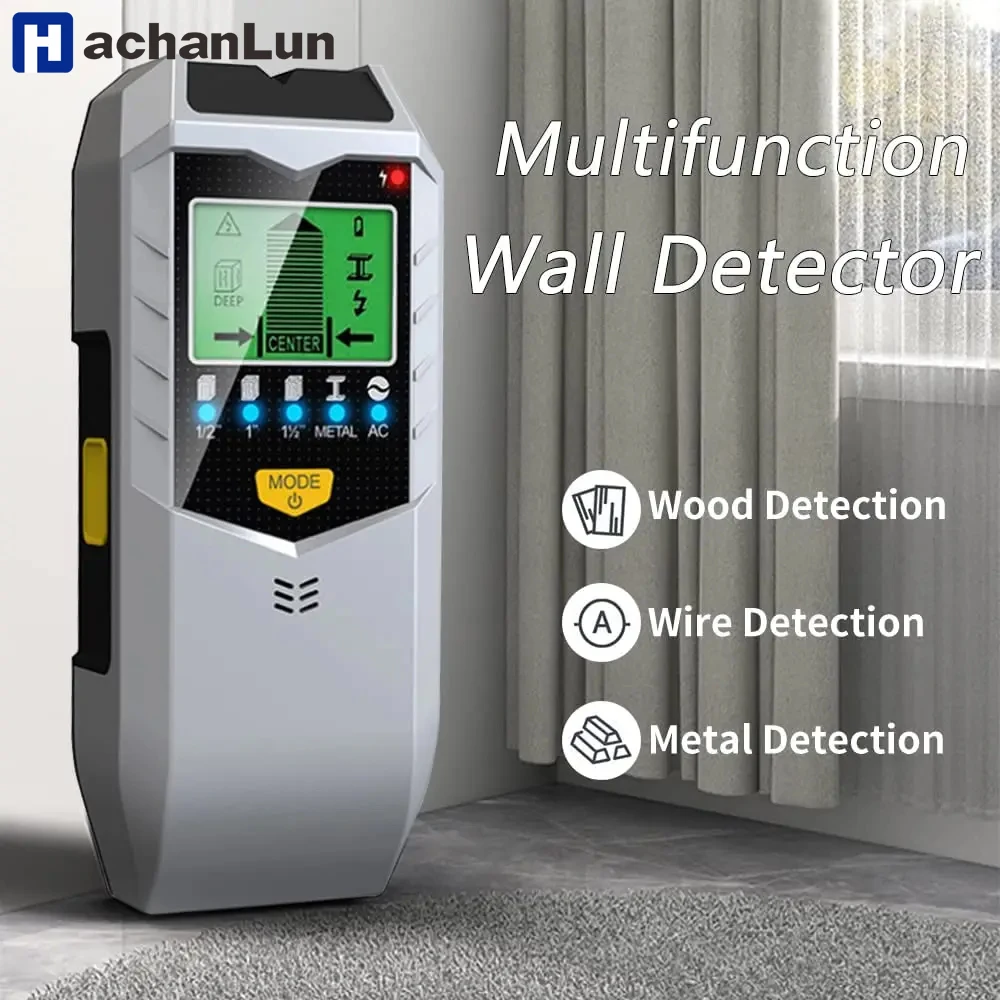 Rilevatori elettronici da parete 5 in 1 Cercatore di legno Strumento di misurazione elettronico con perno per metal detector portatile multifunzionale