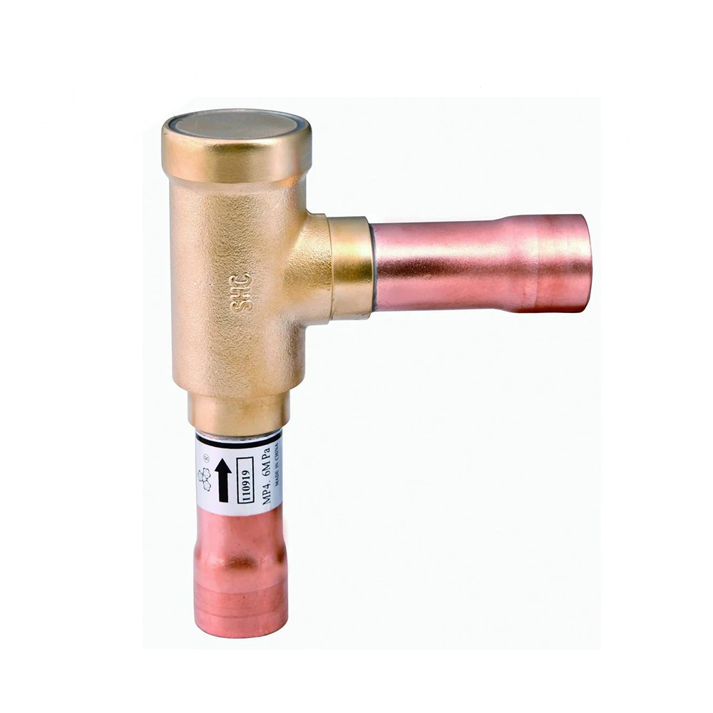 L type non return way brass check valve YCVS26-99GSHC for air conditioner