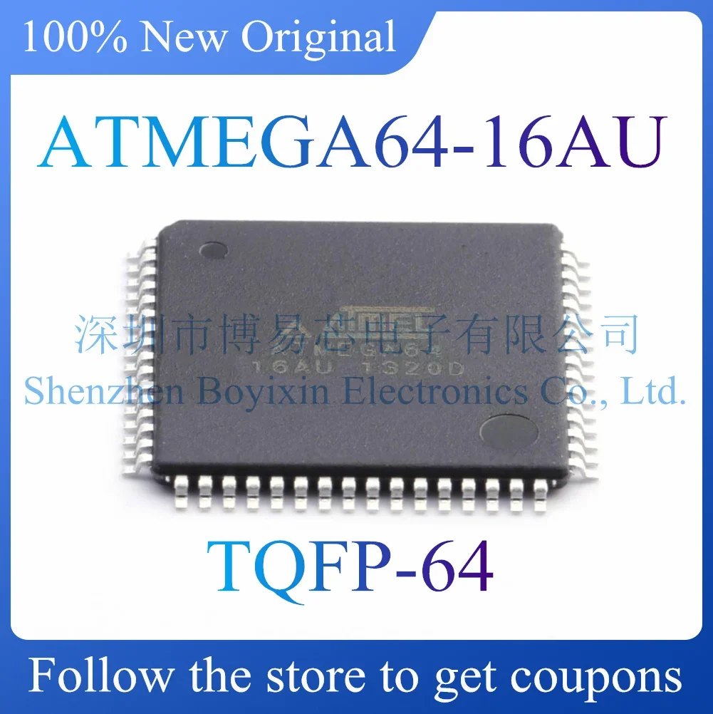 NEW ATMEGA64-16AU.Original Product.ackage TQFP-64