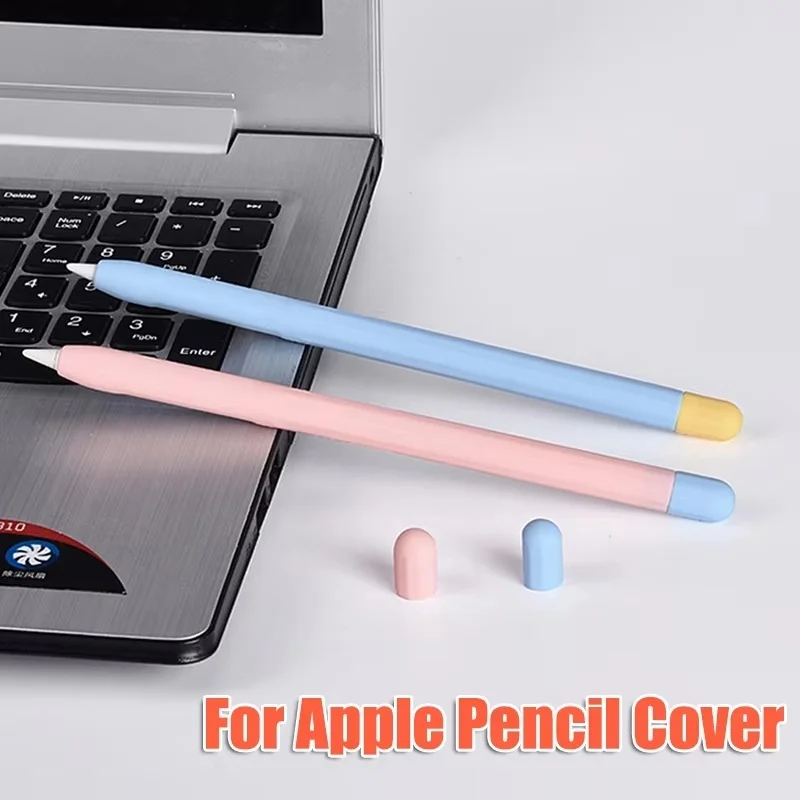 

Stylus Pen Protective Cover Soft Silicone Case For Apple Pencil 1st 2nd Gen Non-slip Anti-fall Pencil Case For iPad Pencil 2 1