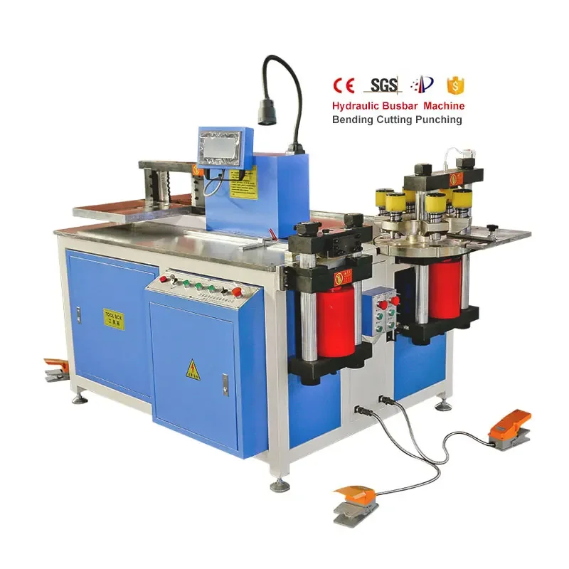 New Hydraulic Busbar Press Stamping Machine Shearing Punching Bending Aluminum Bar Cnc Copper Bar Processing Machine