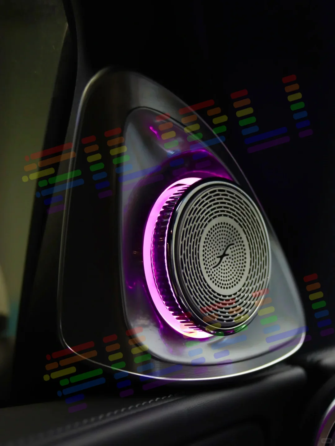

4D Speaker E C S W213 W205 W222 W223 4D Rotating Tweeter Speaker Ambient Light For Mercedes-Benz