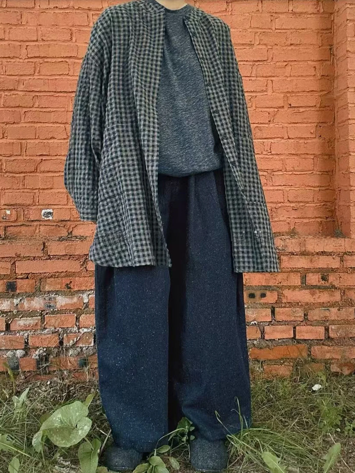 

Осенние женские джинсы свободного кроя из чистого хлопка, с эластичным поясом на шнурке, темно-синие, с эффектом «звездное небо»