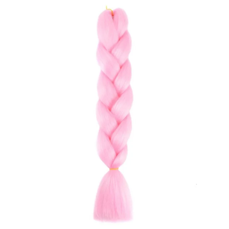 24 inch synthetische lange rechte yaki vlechten haar ombre vlechthaar jumbo regenboog vlecht haarverlenging voor vrouwen doe-het-zelf haar