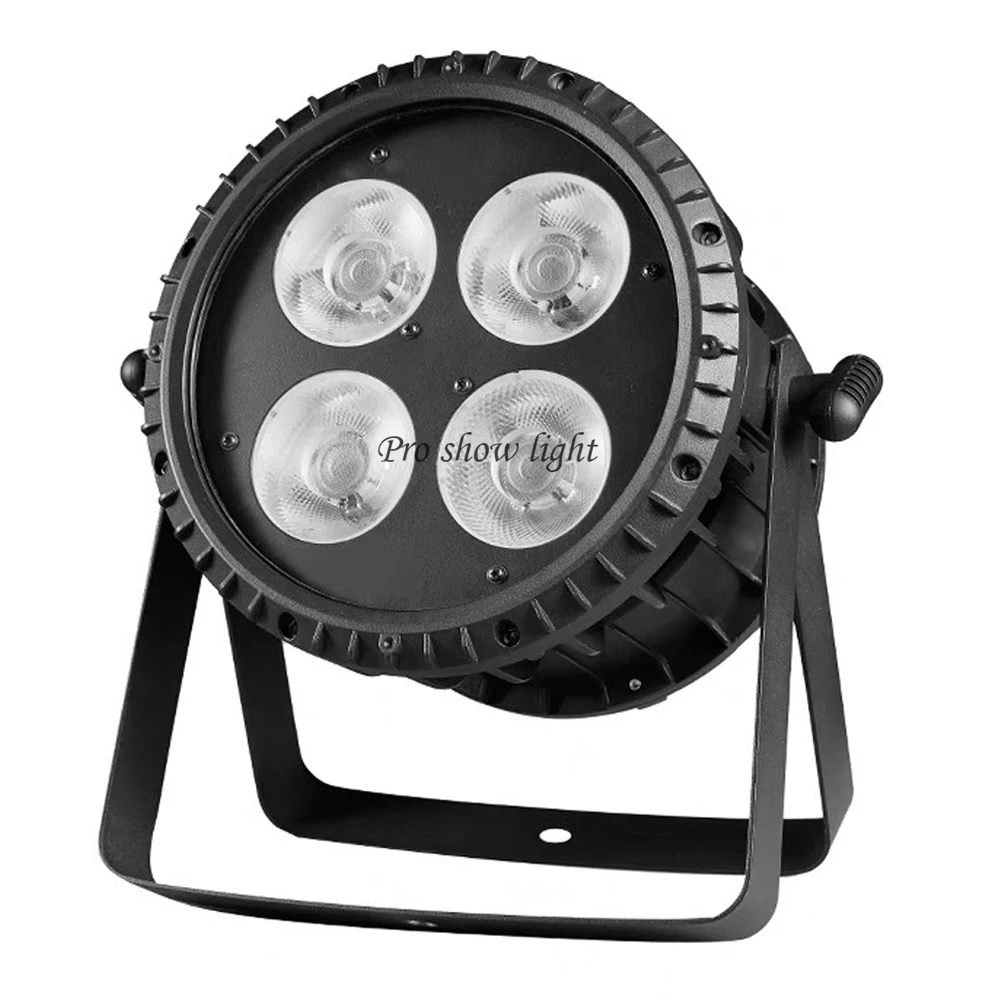 Waterproof LED Par Light IP65 Outdoor 4X50W COB Par Can DMX Control DJ Stage Lighting Effect 200W COB Lights for Party Wedding