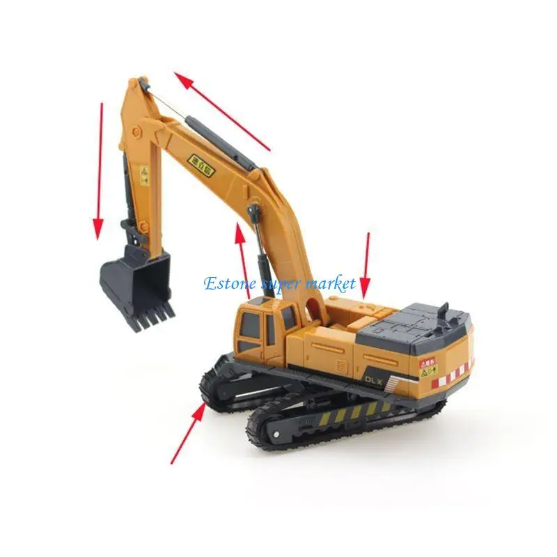 090B Realistic Crawler Truck Joint Vehicle Playset with Manual Lifting Kids Car Gift