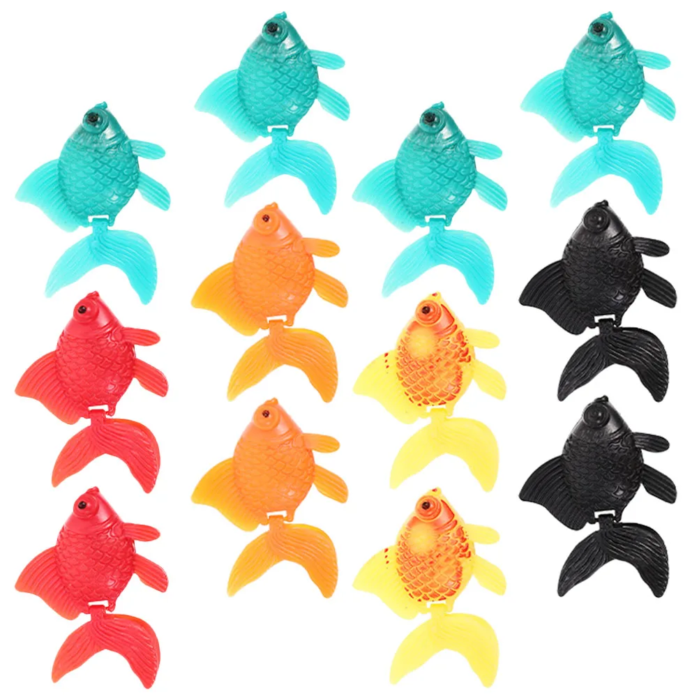 

12pcs Plastic Goldfish Realistic Decorations Compact Aquarium Decor for Fish Tank Aquarium Household Pet Supplies