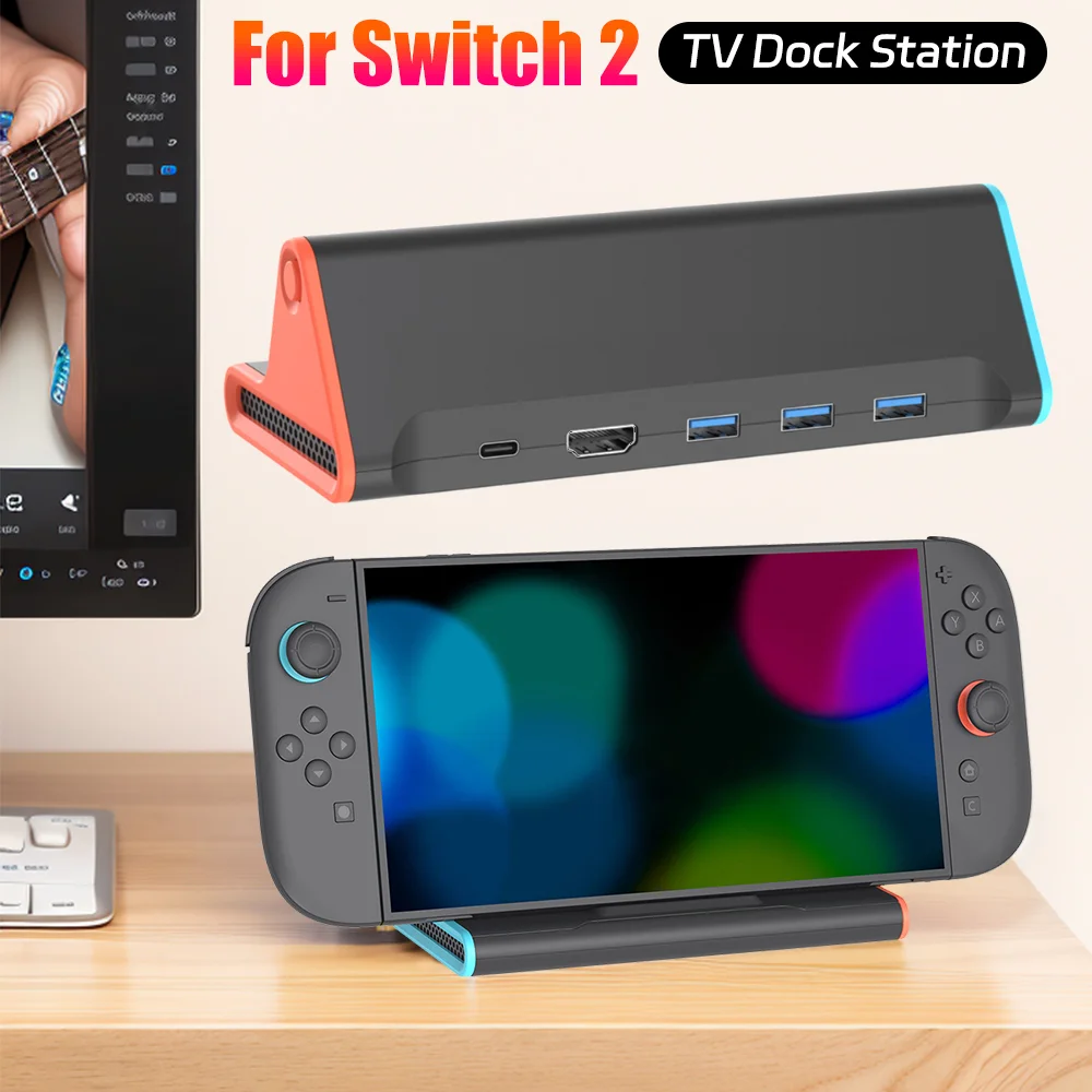 

Док-станция для портативного 4K-телевизора NS2, адаптер USB3.0, совместимый с HDMI, док-станция, подставка для зарядки игровой консоли, игровые аксессуары