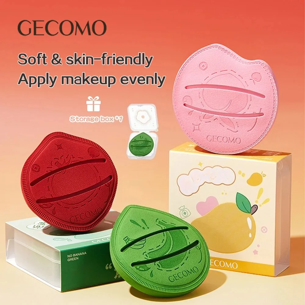 Esponja para base en polvo, cojín de aire súper suave, licuadora de maquillaje, esponja de malvavisco, aplicador cosmético de doble uso húmedo y seco, 1/4 Uds.