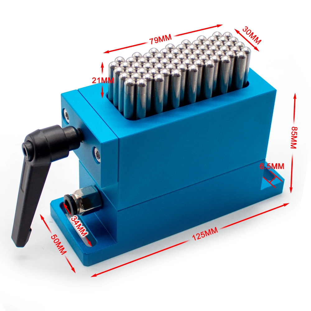 Flexible Fixture 30x79MM Universal Flexible Claw 304 Stainless Steel Needle Load 70KG For CNC Laser Marking Machine