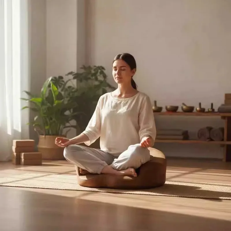 Memory Cotton Cushion Yoga Cushions Meditation Sedentary Ergonomic Floor Cushion Interior Adult Premium Soft Hip Support Pillow
