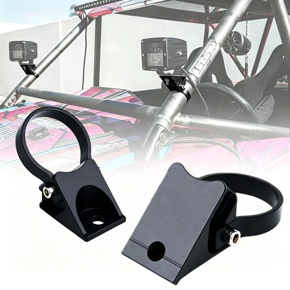 UTV ATV LED Whip Light Mounts UTV Flag Mount Led Antenna Brackets For 1.5in 1.75in Roll Bar Cage RZR 900 1000 XP PRO Commander