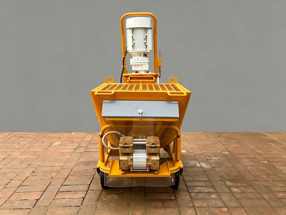 High Speed Gypsum Plaster Spraying Machine Wall Putty Render Coating Equipment