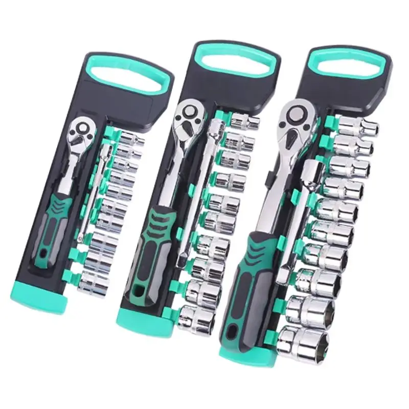 72-Tooth Ratchet Wrench Socket Set, 1/4