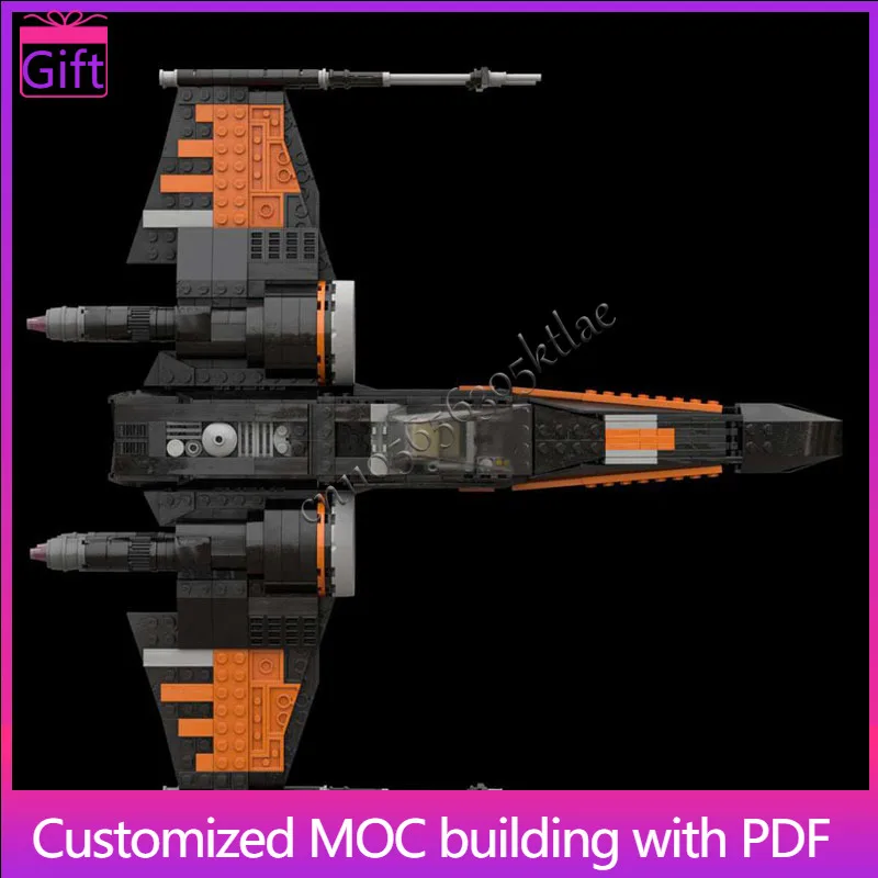 

832 шт. MOC Sci-Fi летающий военный истребитель модель здания DIY набор собранные развивающие детские игрушки изысканный подарок на день рождения