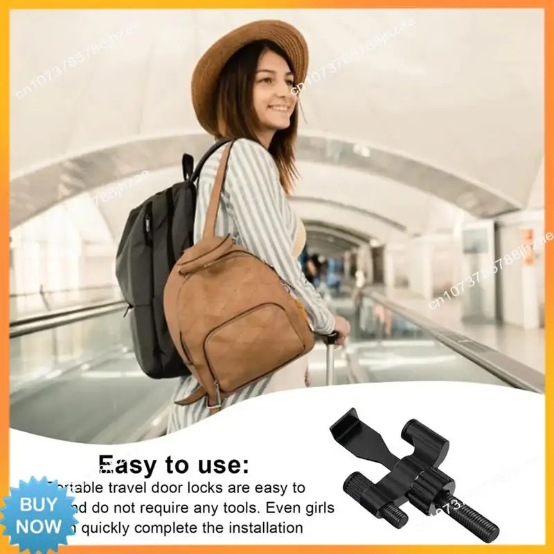 

A10R Door Lock Travel Small Steel Door Lock For Hotel Room Home Security Door Lock Adjustable Door Stoppers Door Safety