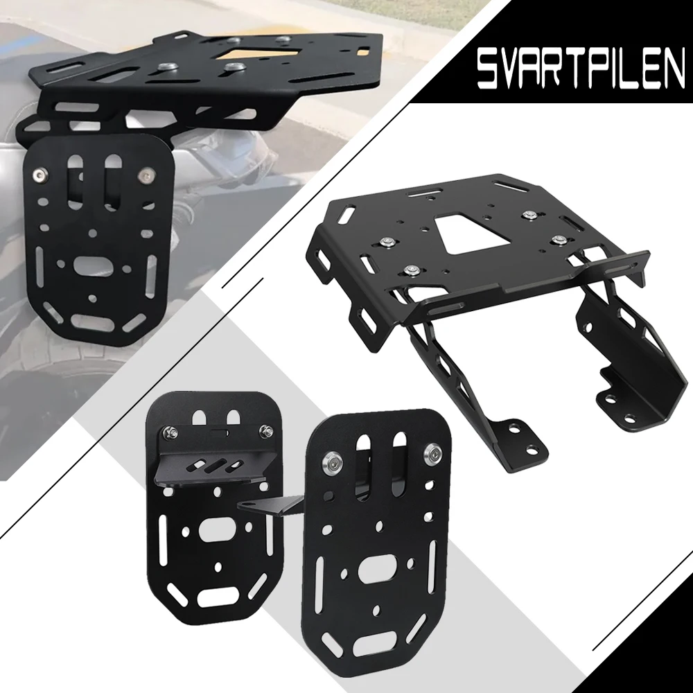 For Husqvarna Svartpilen 125 200 250 401 Vitpilen 250 401 2018-2023 2024 Motorcycle Side Panniers Rack & Rear Luggage Racks Set