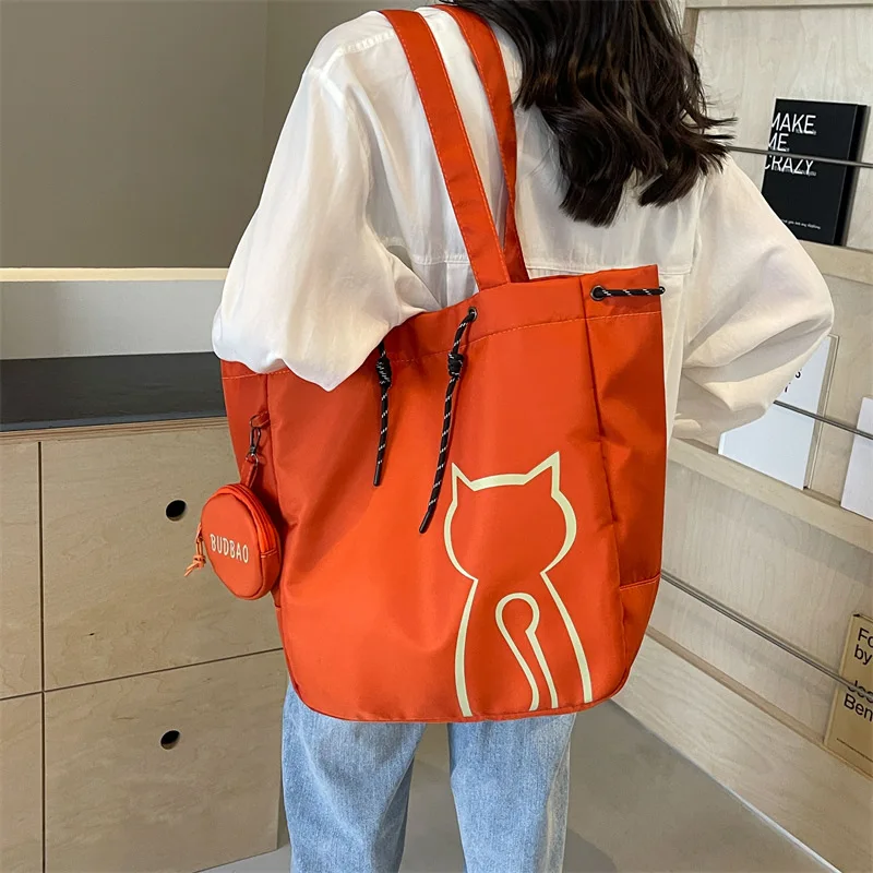 Canvas Women Tote Bags Large Capacity Fashion Female Shoulder Bag Commuting Carrying Bag Casual Designer Handbag Shopper Bag