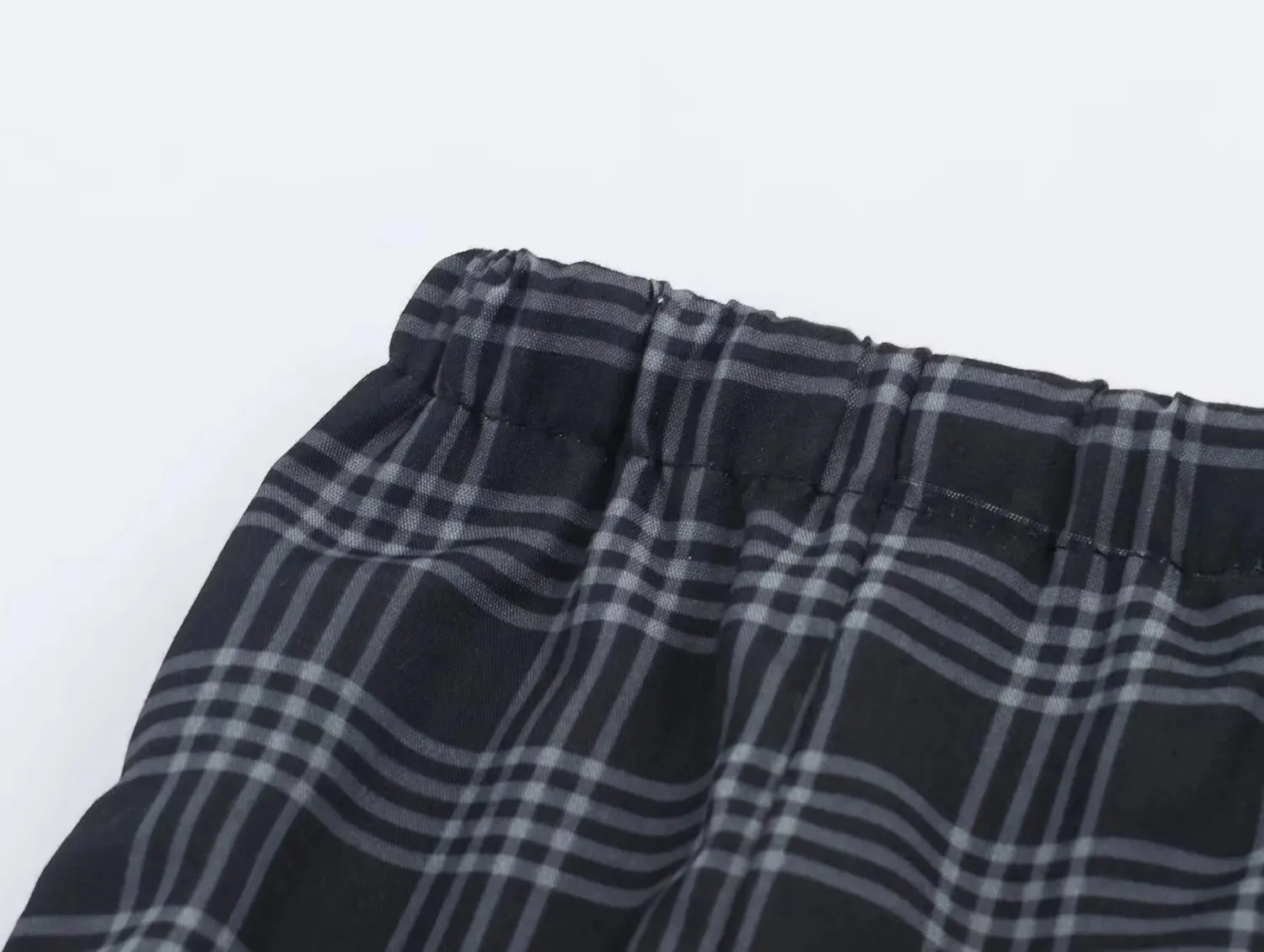 Frauen 2025, Herbst Mode Vielseitige Pumphose Plaid Gedruckt Lose Hosen Weibliche High-Taille Kordelzug Casual Hosen – Detail 8