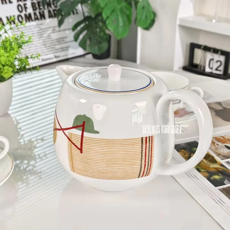 Ceramiczne filiżanki, spodki, miski, łyżki, talerze, czajniki, zastawa stołowa z porcelany kostnej, idealne do domowego obiadu, popołudniowej herbaty, serwowania gości i...