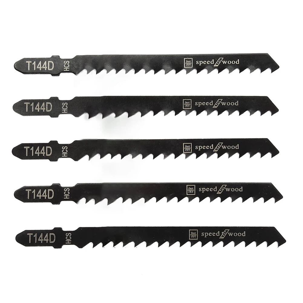 HCS-Jigsaw Blade Substituição para madeira de alta velocidade, placa plástica, corte de serra, ferramentas para madeira, T144D, 10pcs