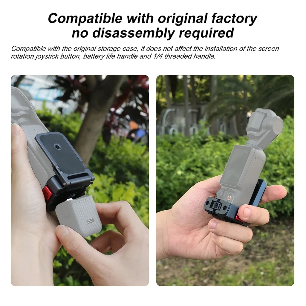 Magnetischer Adapterrahmen 180 °   Verstellbare klappbare Stativhalterung für DJI Osmo Pocket 3, Erweiterungshalterung, Desktop-Vlog-Live-Streaming