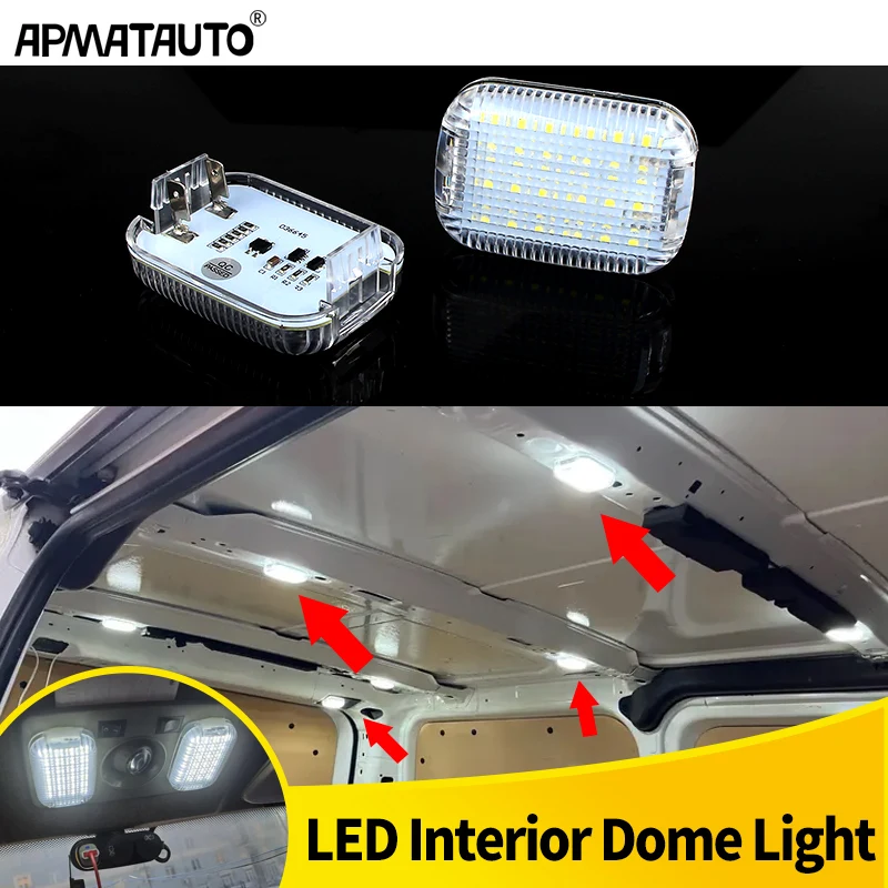 2x لفورد ترانزيت كونيكت 2016 البضائع العبور فان 2023 ترانزيت 350 HD LED الداخلية البضائع قبة ضوء العبور MK6 MK7 MK8 ساعي
