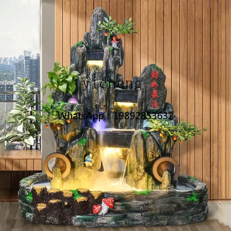 BJ-22 Courtyard Garden Water Feature Fountain Fish Pond Landscape Decoration Rockery Flowing Water Ornament Circulating Water