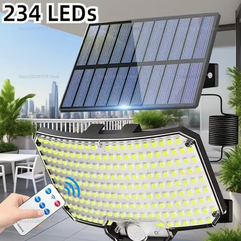 Solar-Sensor-Straßenlaterne für den Außenbereich, Garagen-Wandleuchte mit Einzelkopf-Split-Design für die Beleuchtung im Innenhof, Haus, Terrasse, Garten, Hof